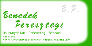 benedek peresztegi business card